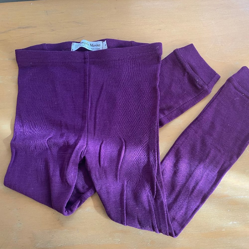 Merino Wool Girls Long Underwear